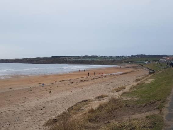 The man was found off East Sands at St Andrews