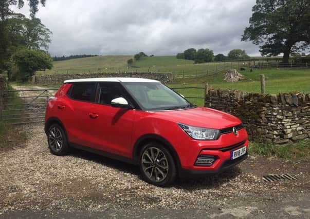The contrasting roof helps the attractive Tivoli to cut a dash