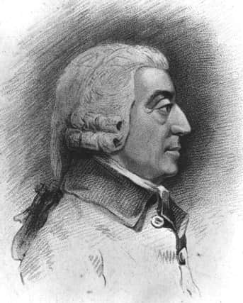 Adam Smith (1723 - 1790). Original Artwork: Drawing by J Jacks and engraved by C Picart from a model by Tassie. PIC: Hulton Archive/Getty Images