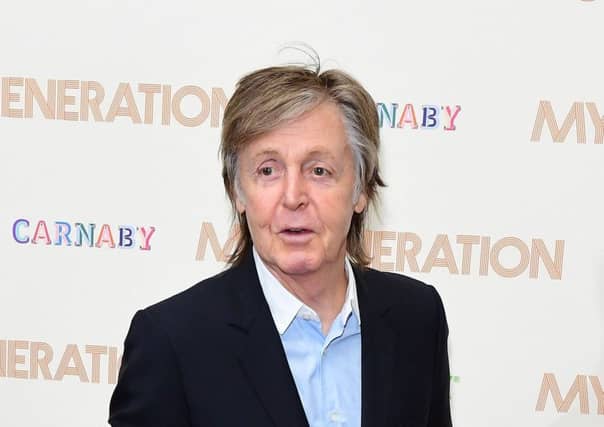 Paul McCartney. Picture: Ian West/PA Wire