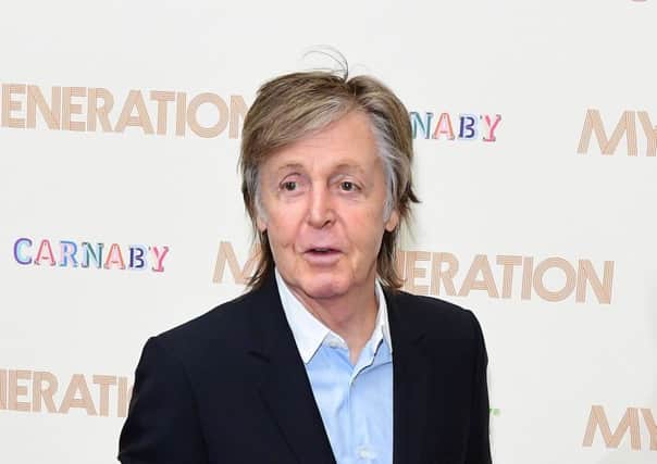 Paul McCartney. Picture:  Ian West/PA Wire