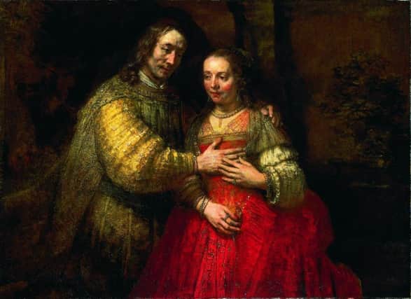 The Jewish bride by Rembrandt van Rijn
