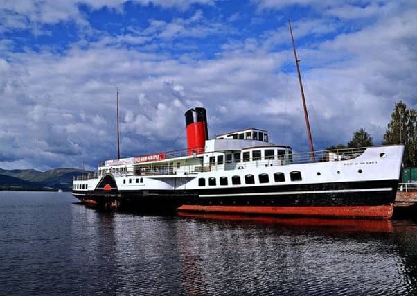 The man was seen near to the Maid of the Loch boat.