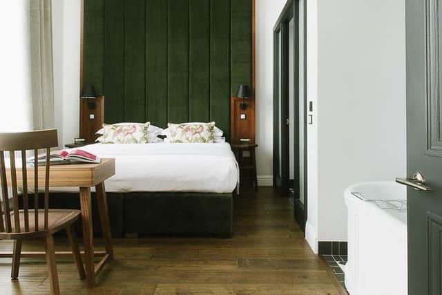 Original features have been lovingly restored in the bedroom apartments at The Edinburgh Grand