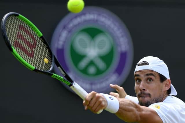 Argentina's Guido Pella sprang a surprise with his win over No 2 seed Marin Cilic. Picture: Glyn Kirk/AFP/Getty Images