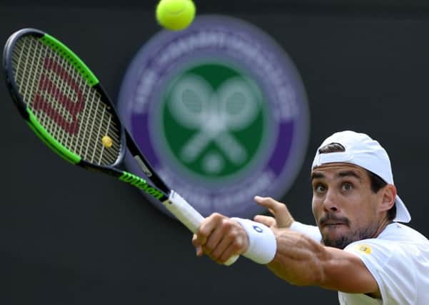 Argentina's Guido Pella sprang a surprise with his win over No 2 seed Marin Cilic. Picture: Glyn Kirk/AFP/Getty Images