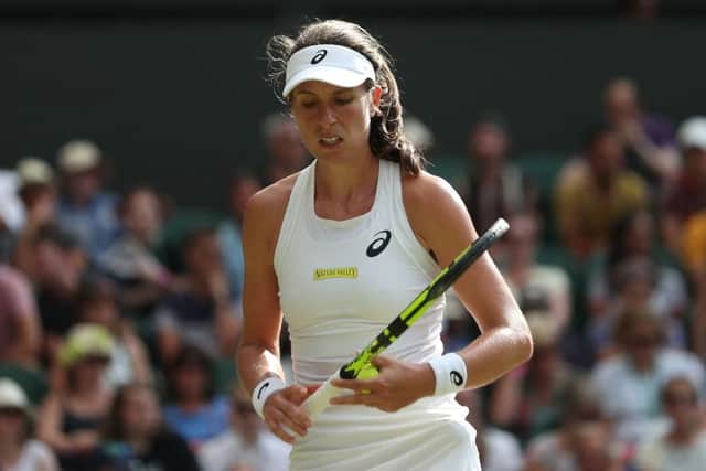 Johanna Konta lost to Slovakia's Dominika Cibulkova. Picture: AFP/Getty