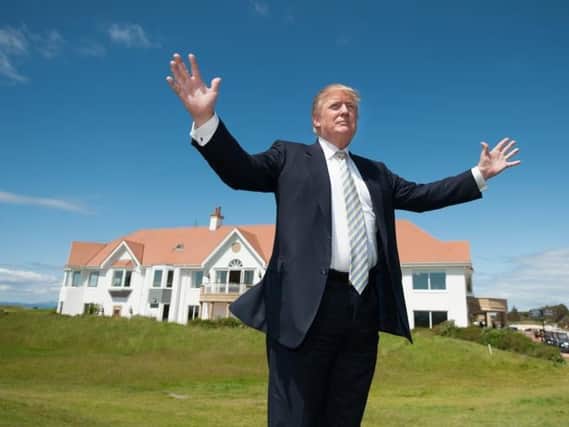 It is thought President Trump could spend time at one of his two Scottish golf courses.