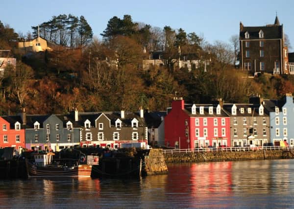 Tobermory, famous for its colourfully painted houses, was where Colin MacIntyre's childhood band help their practices