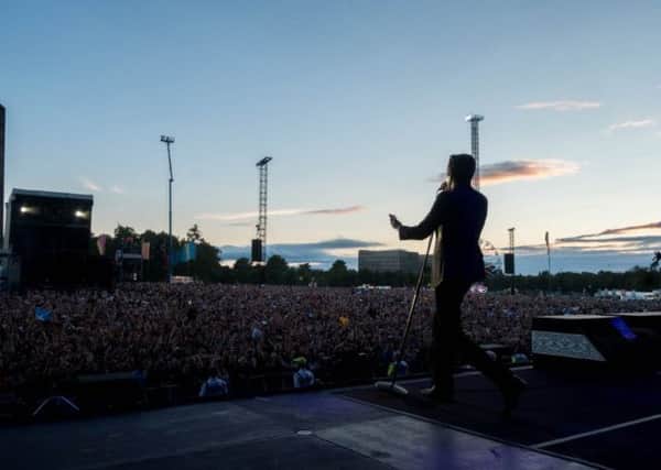 The Killers wow the crowd. Picture: Rob Loud