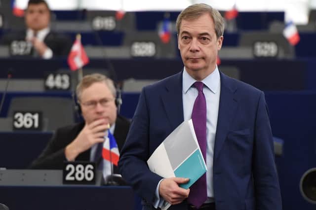 Member of the European Parliament and former leader of the anti-EU UK Independence Party (UKIP) Nigel Farage. Picture; Getty