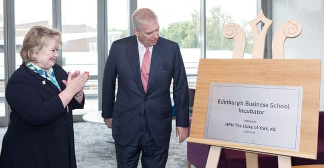 The business incubator was opened by the Duke of York. Picture: contributed.