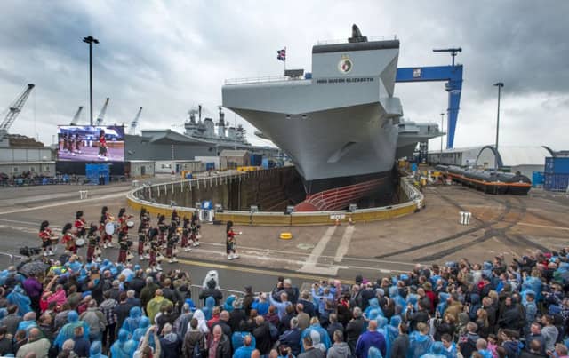 The Aircraft Carrier at Rosyth. Picture: Lesley Martin
