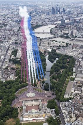 The red arrows display. Picture: MOD