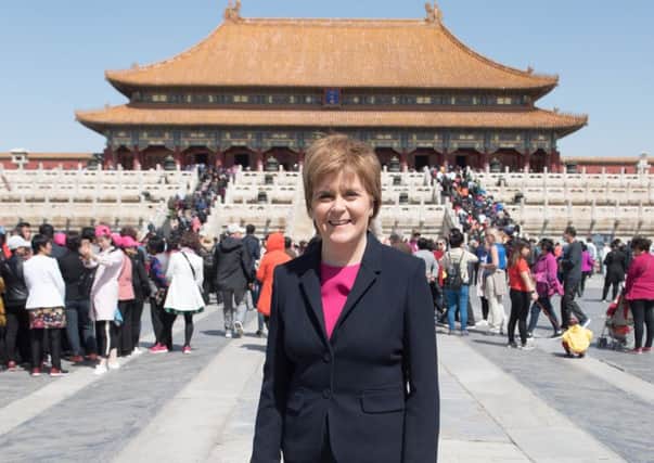 Nicola Sturgeon visits Beijing's Forbidden City during her trip to China earlier this year (Picture: Scottish Government)