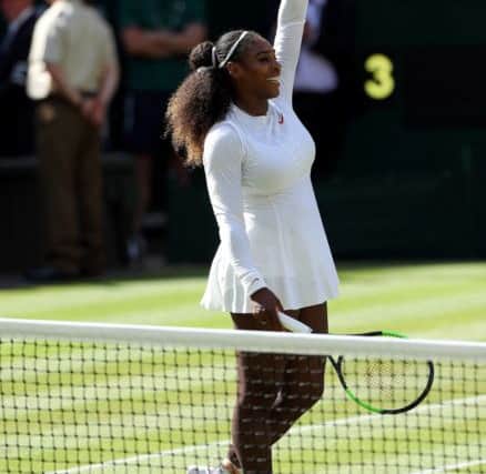 Serena Williams after her win against Camila Giorgi. Picture: Jonathan Brady/PA Wire