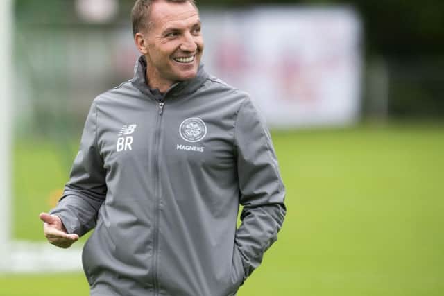 Celtic boss Brendan Rodgers was proud of his players after a commanding win in Armenia. Picture: SNS Group