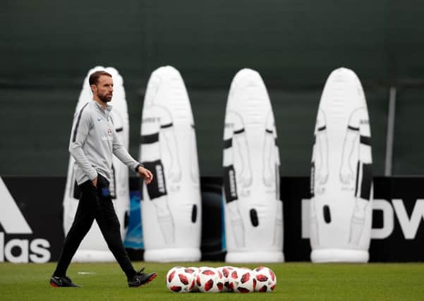 England's head coach Gareth Southgate is relishing his side's last-four clash against Croatia. Pic: Getty Images