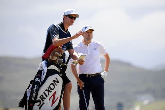 Russell Knox will play his opening two rounds at Gullane in the company of Patrick Reed and Ian Poulter. Picture: Getty Images