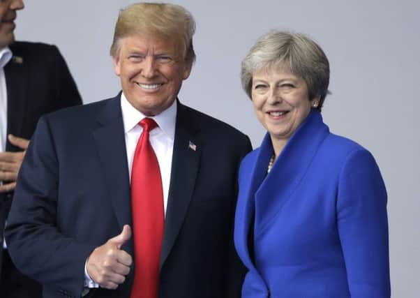The U.S. President, Donald Trump, will meet the Queen on Friday. Picture: AP Photo/Markus Schreiber