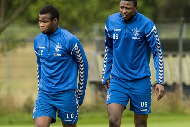 Lassana Coulibaly and Umar Sadiq became the Ibrox club's eighth and ninth signings of the summer. Picture: SNS Group