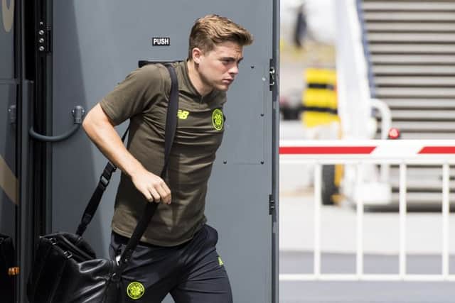 James Forrest prior to flying out with his Celtic team-mates. Picture: SNS