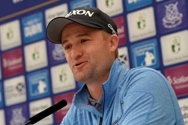 Russell Knox speaks to the media ahead of the Aberdeen Standard Investments Scottish Open at Gullane. Picture: Getty Images