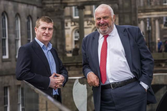John Joyce and Malcolm McPherson both praise the firm's progress in Scotland. Picture: Chris Watt.