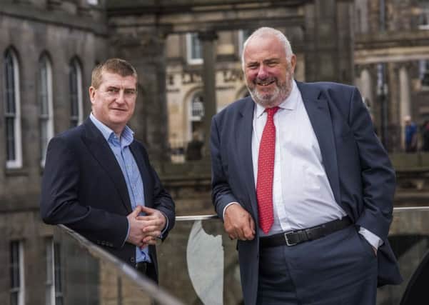 John Joyce and Malcolm McPherson both praise the firm's progress in Scotland. Picture: Chris Watt.