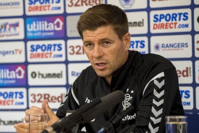 Steven Gerrard refused to comment on Jake Cooper. Picture: SNS