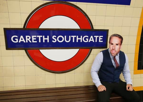 Southgate Underground tube station on the Piccadilly Line has been rebranded with Gareth Southgate's name by TFL. Picture: Getty Images
