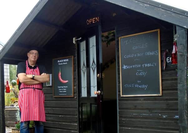David Gill at his honesty-box curry shed in the rural hamlet of Inverinan on the banks of Loch Awe in Argyll and Bute. Picture: SWNS
