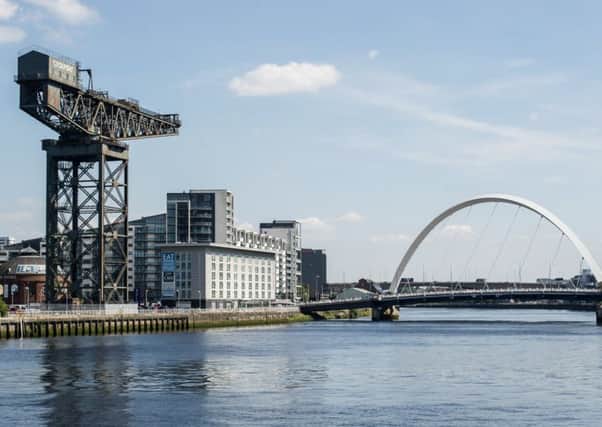 The River Clyde is becoming "choked" with plastic given its close proximity to the population and large scale public events, campaigners say. PIC: John Devlin/TSPL.