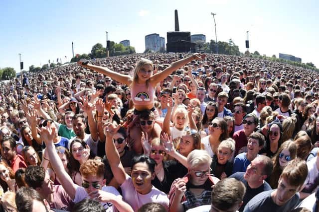 The river's proximity to large scale public gatherings, such as the TRNSMT music Festival on Glasgow Green, leaves it vulnerable to plastic pollution, campaigners say. PIC: Andy Buchanan/AFP/Getty Images.