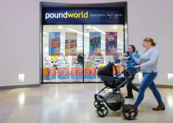 Poundworld today announced a further 40 store closures. Picture: Jane Barlow/PA Wire.