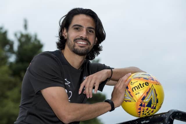 Recent Hearts signing Ryan Edwards the Oriam. Picture: Bill Murray/SNS