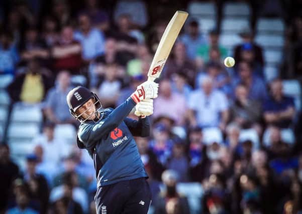 England's Joe Root reaches his century at Headingley. Picture: Danny Lawson/PA