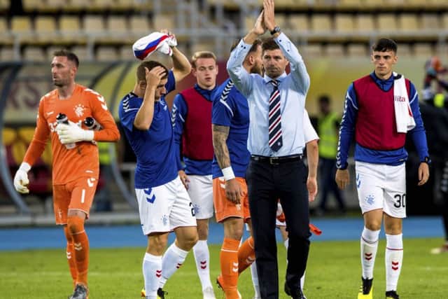 A case of job done for Steven Gerrard and his players. Picture: SNS
