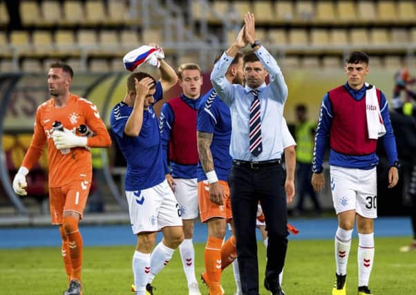 Rangers played in Macedonia on Tuesday. Picture: SNS