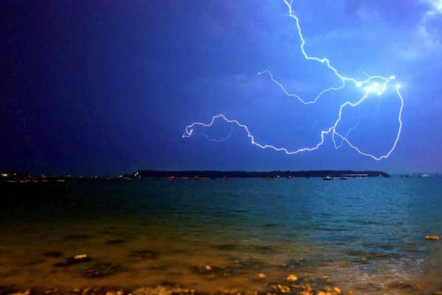 Lightning has hit England and is expected to move North