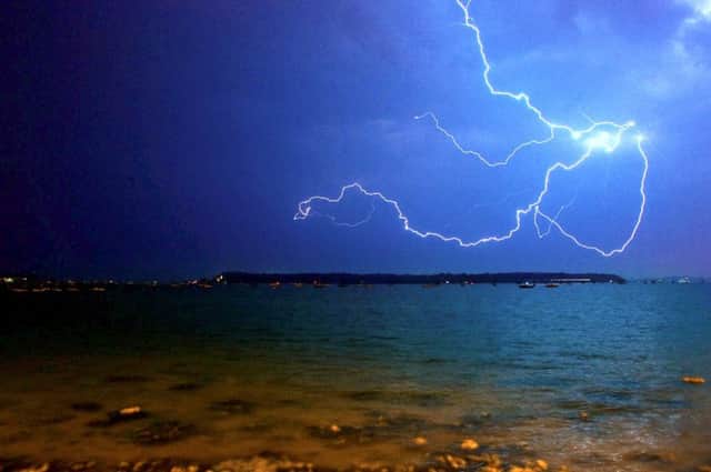 Lightning has hit England and is expected to move North