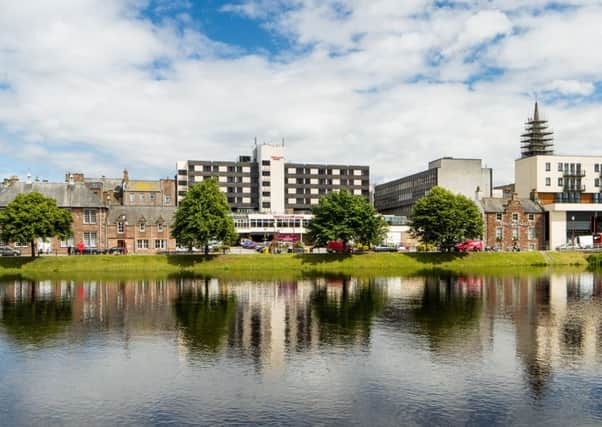 The Mercure Inverness Hotel enjoys riverside views