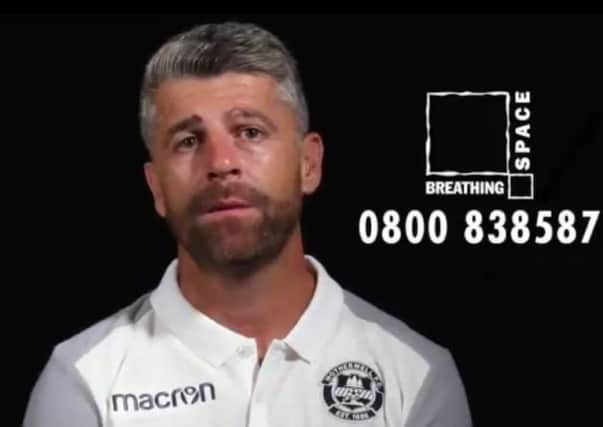 Motherwell have created a video involving manager Stephen Robinson. Picture: Motherwell FC/Twitter