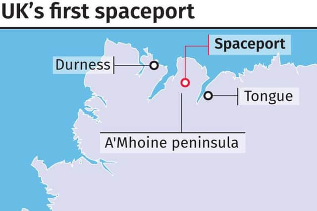 Vertical rocket launches are planned from the A'Mhoine peninsula in Sutherland. Image: PA