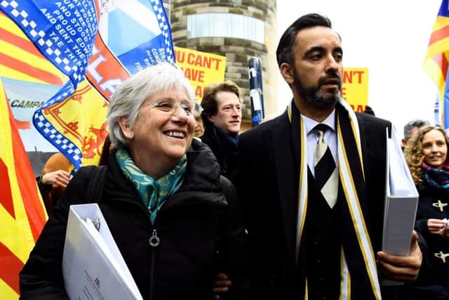 Clara Ponsati and Aamer Anwar. Picture: Lisa Ferguson