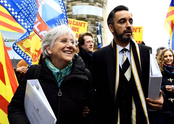 Clara Ponsati and Aamer Anwar. Picture: Lisa Ferguson
