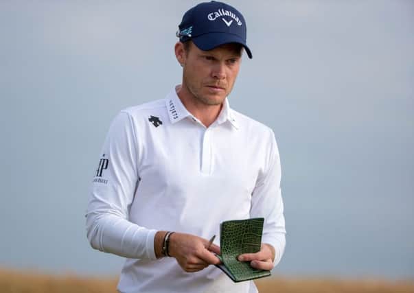 Danny Willett on the 2nd hole during day one of the 147th Open Championship. Picture: Kenny Smith/SNS