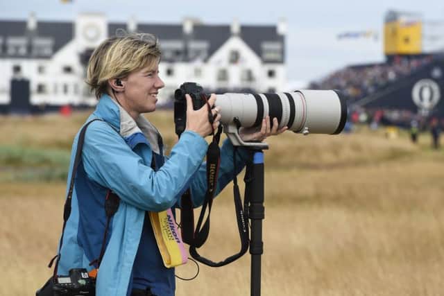 Jane Barlow working at the Open Picture Ian Rutherford