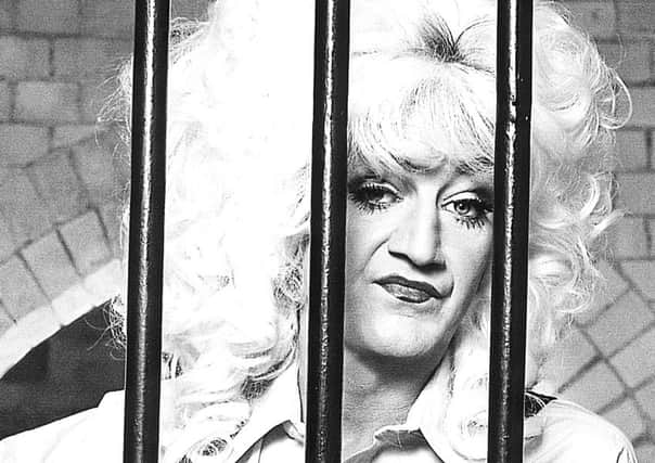 Lily Savage in a scene from the musical comedy Prisoner Cell Block H