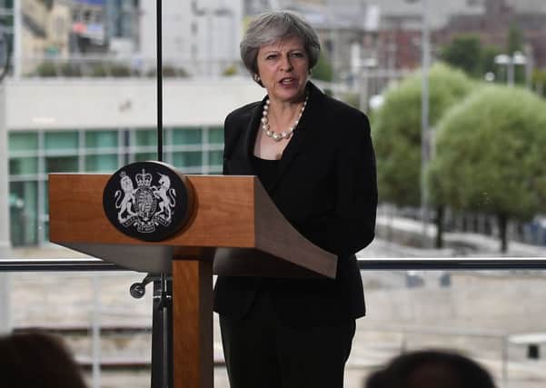 Theresa May defended her confidence and supply arrangement with the DUP. Picture: Getty Images